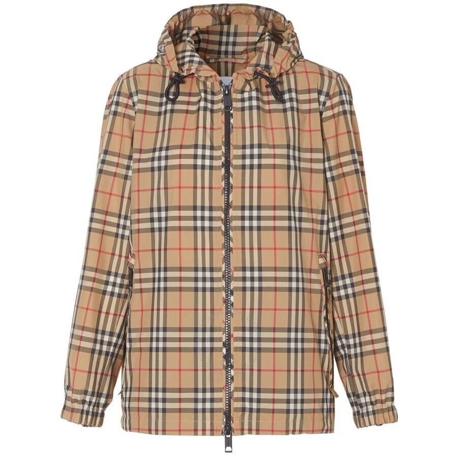 Burberry Vintage Check Drawstring Hooded Jacket - 1