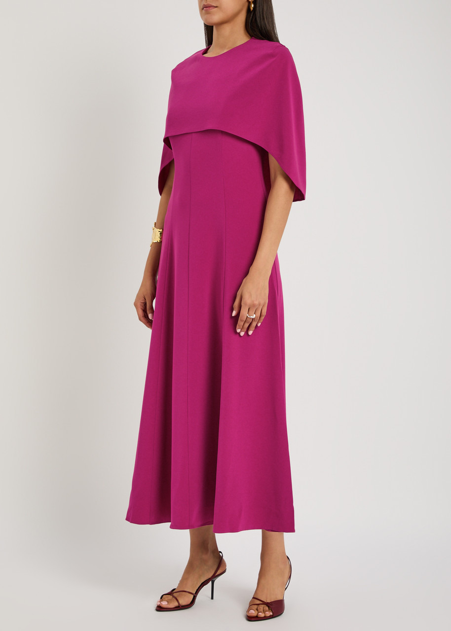 Roland Mouret Cape-effect Crepe Midi Dress - 2