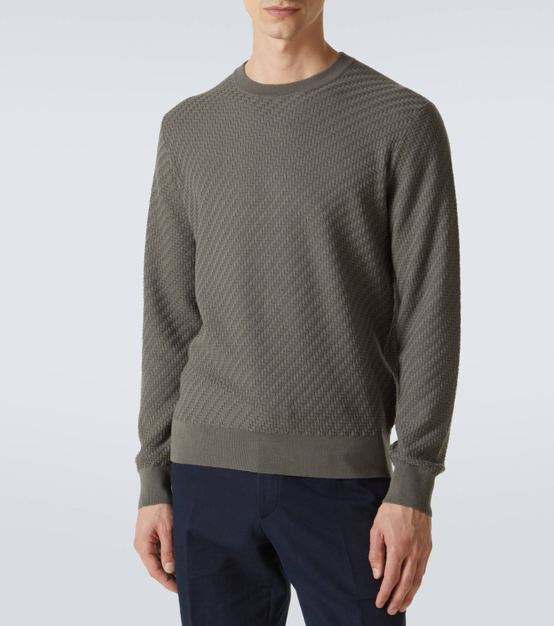 Cotton, silk, and cashmere sweater 3