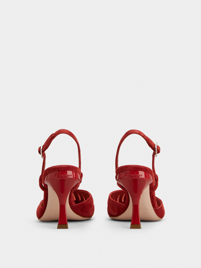 Virgule D'Orsay Pumps in suede 8