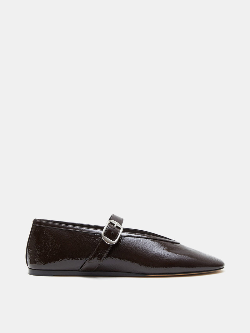 Stella Slipper / Chocolate Patent Leather 1