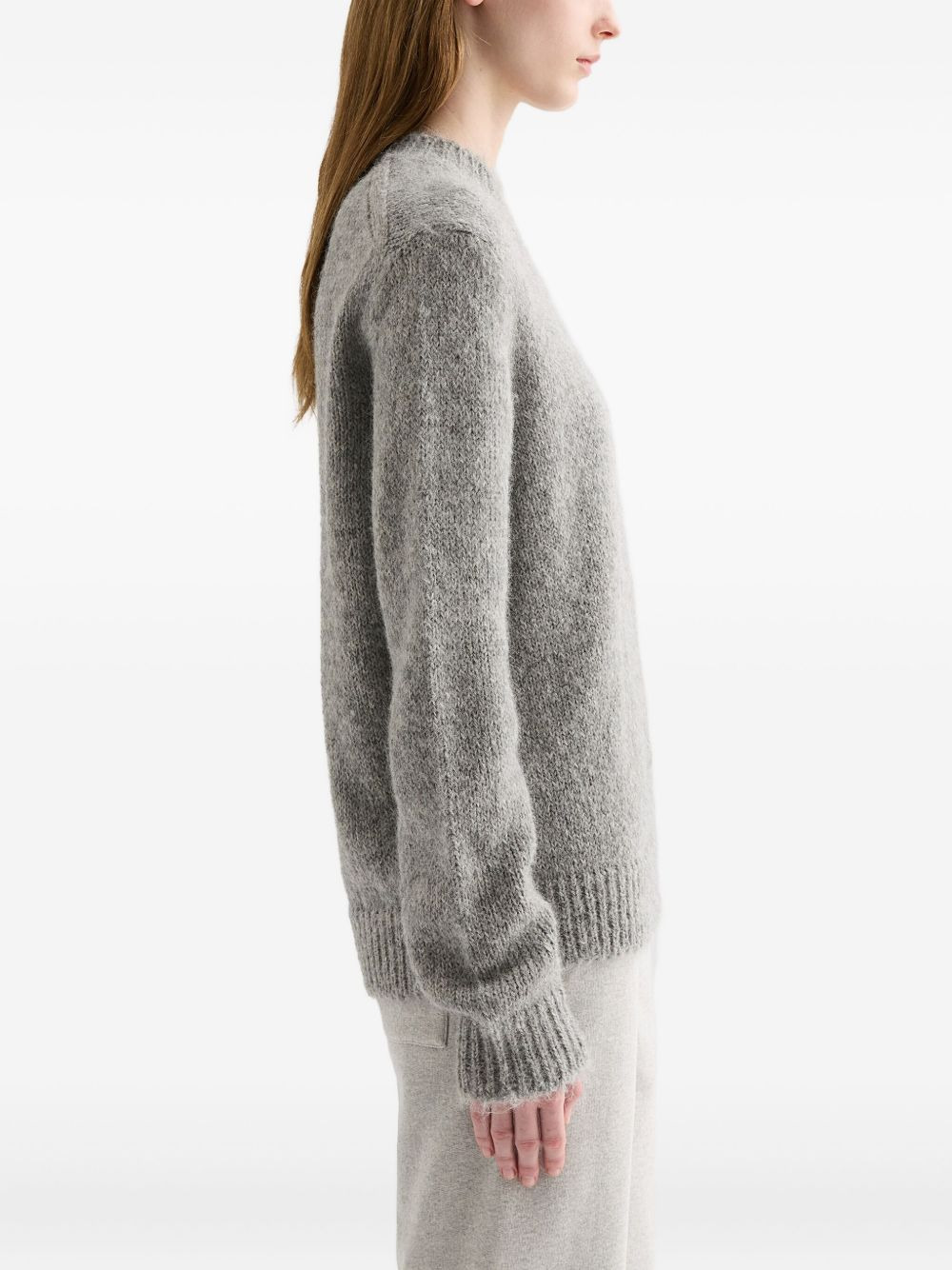 ribbed-cuff alpaca-wool-blend sweater - 2