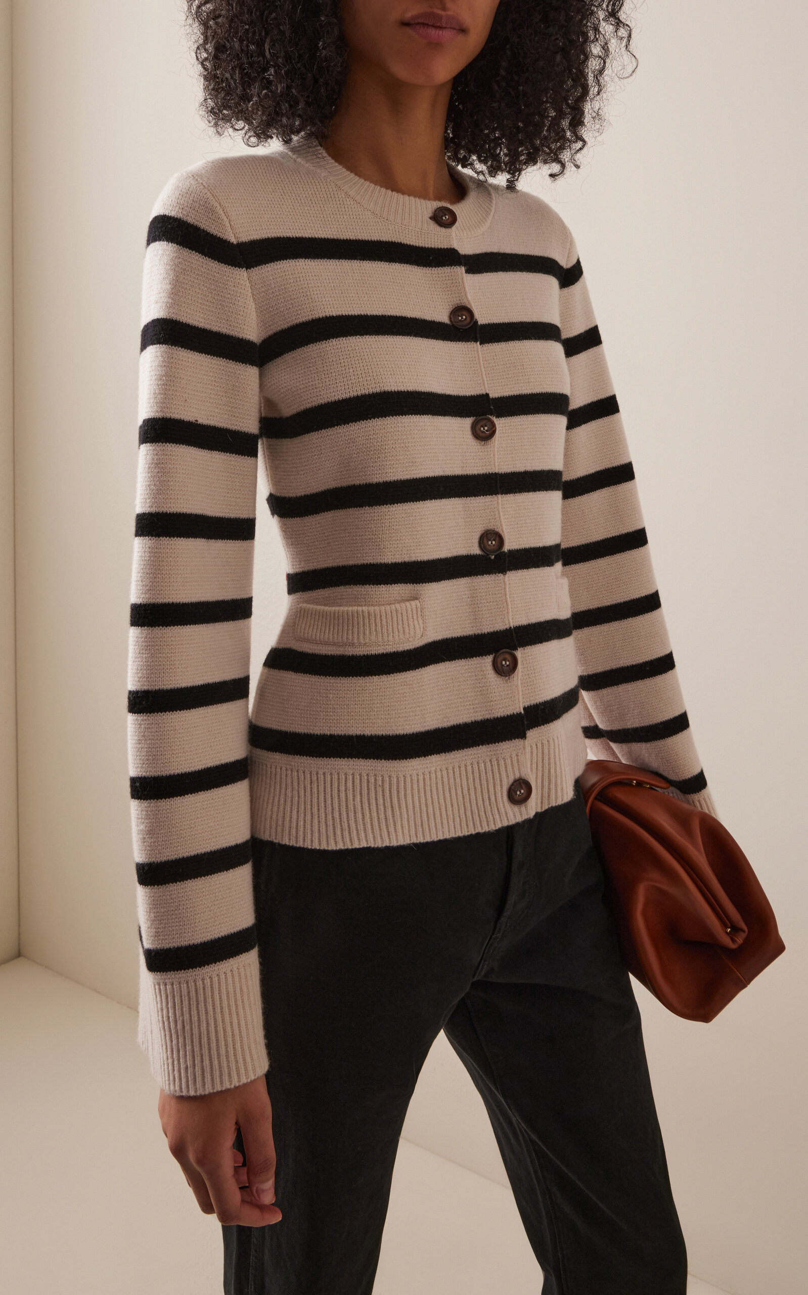 Cooper Wool-Cashmere Cardigan stripe - 3