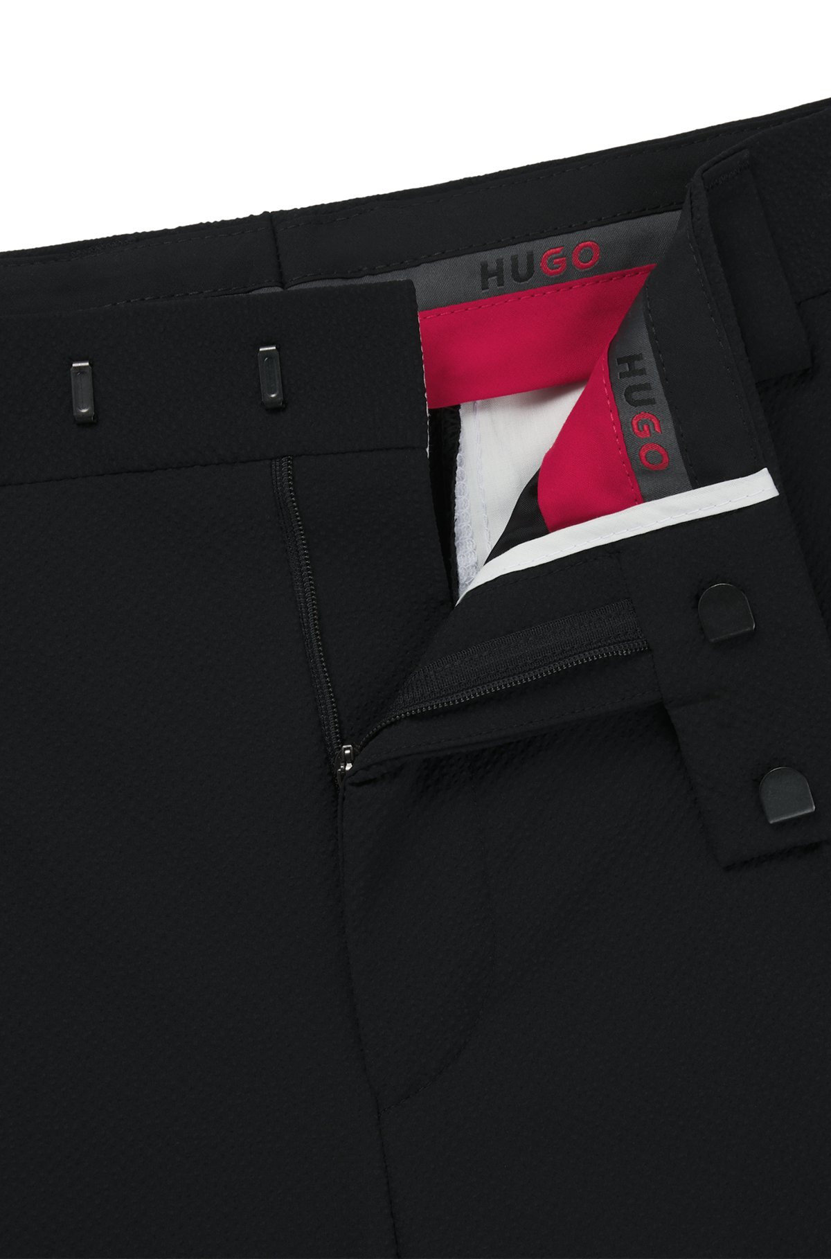 SLIM-FIT TROUSERS IN SEERSUCKER - 6