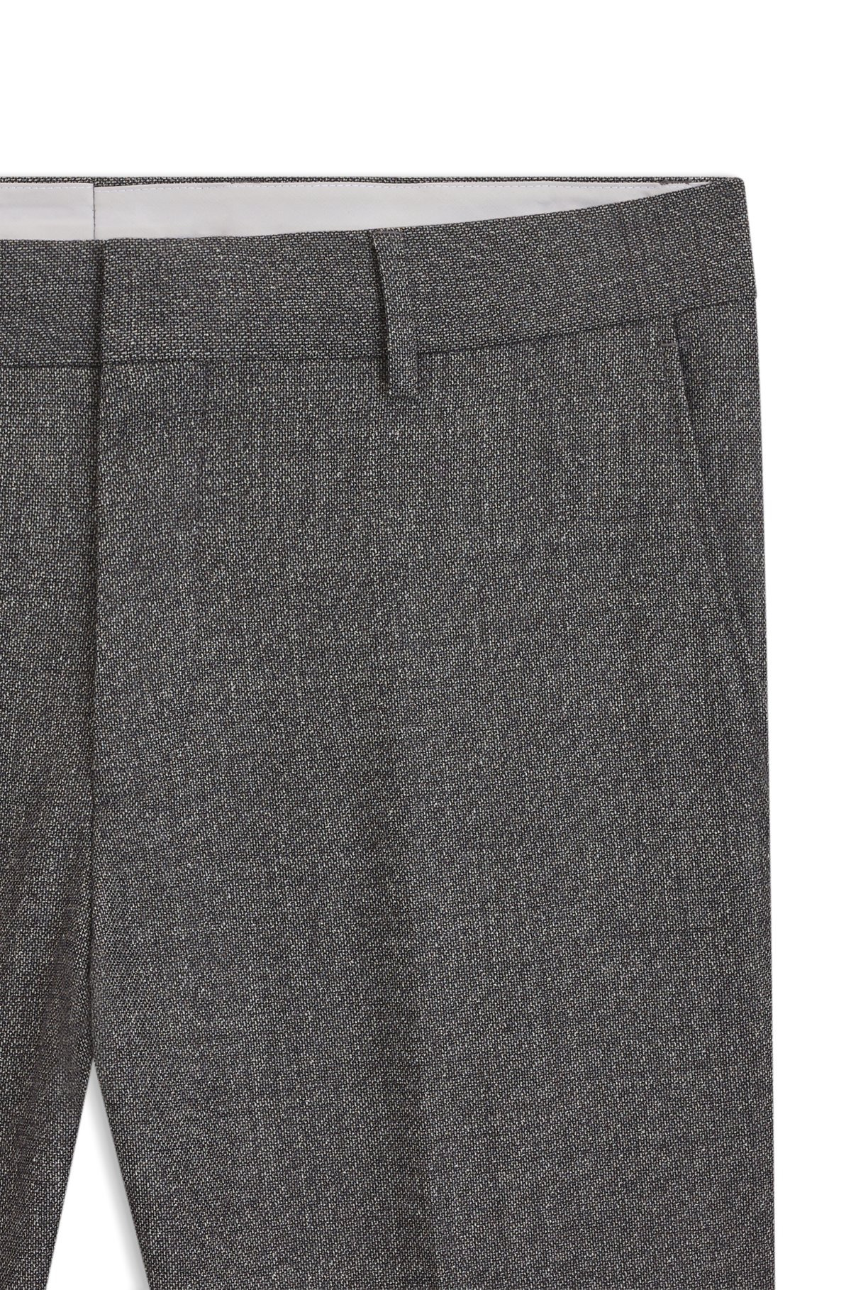 FORMAL TROUSERS IN MICRO-PATTERNED VIRGIN WOOL - 6