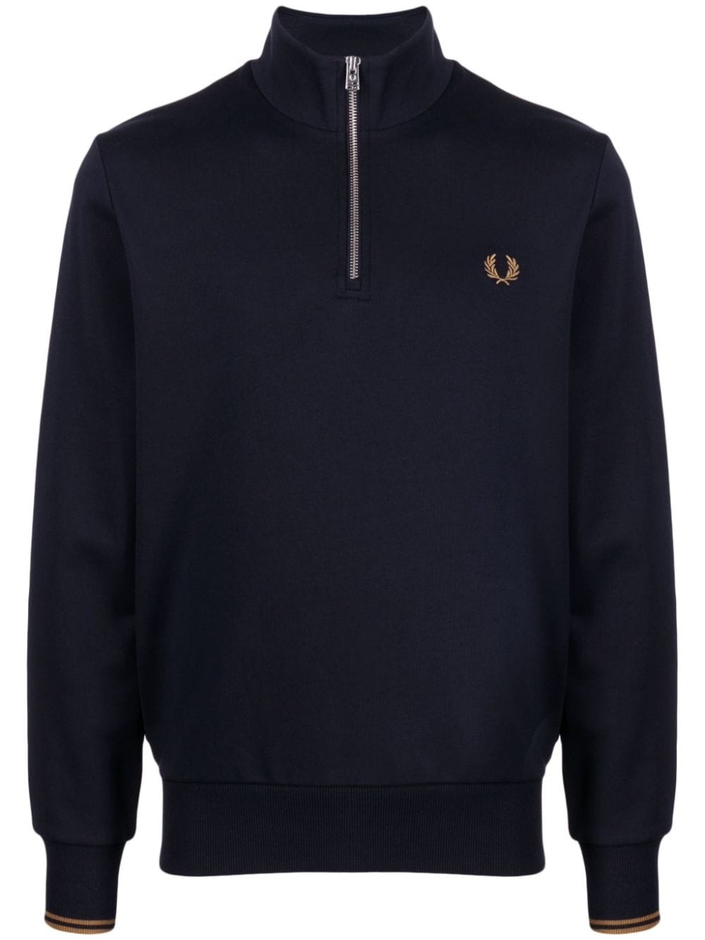 logo-embroidered cotton sweatshirt - 1