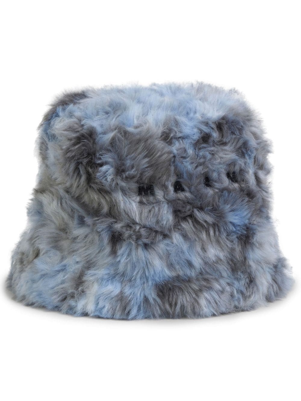 faux fur bucket hat - 1