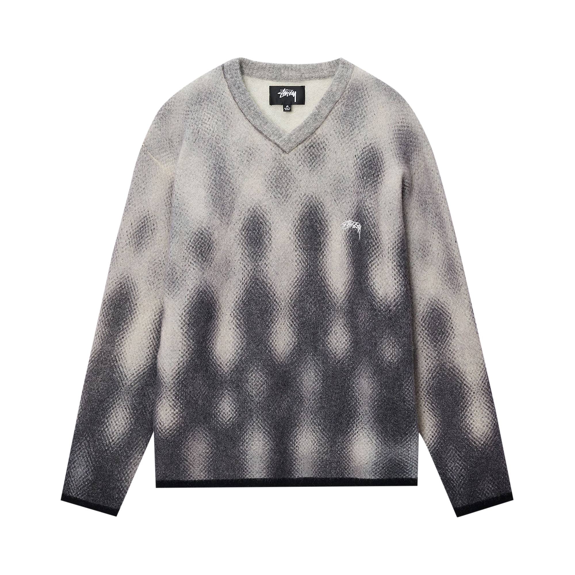 Stussy Gradient Dot Brushed Sweater 'Grey' - 1