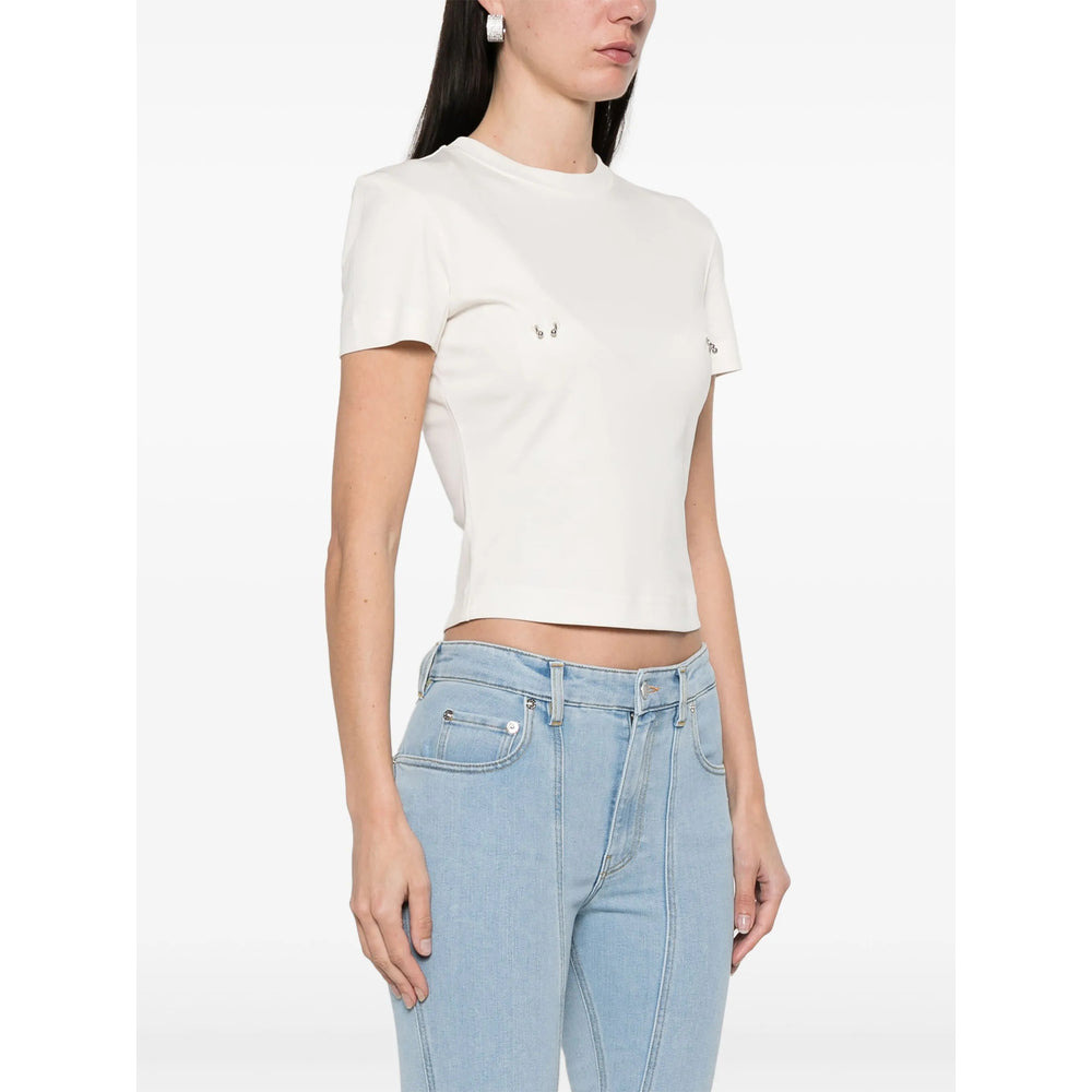 Mugler White Tops - T-Shirts & Jerseys Women - 2