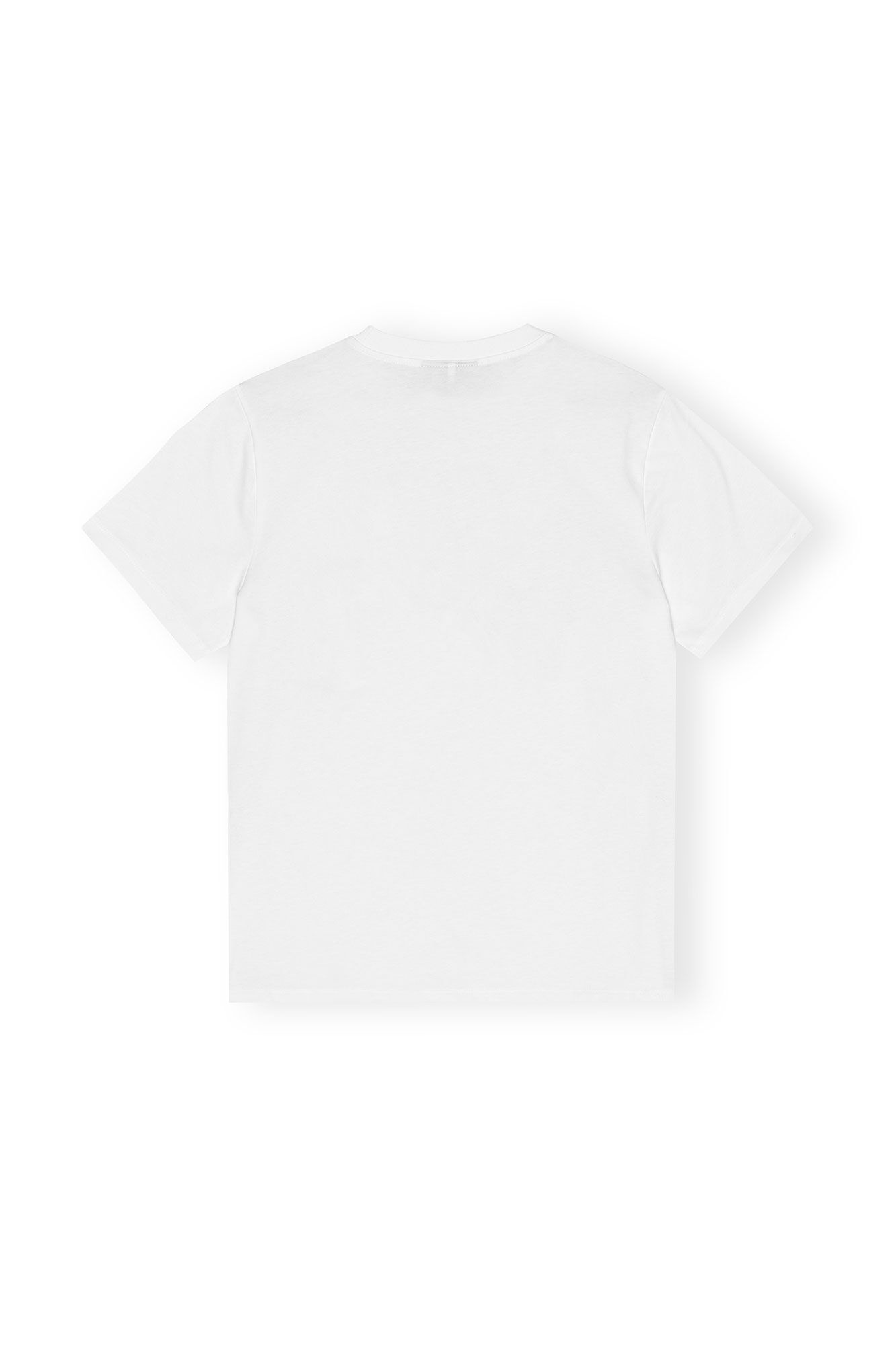 WHITE BASIC JERSEY CHERRY RELAXED T-SHIRT - 2
