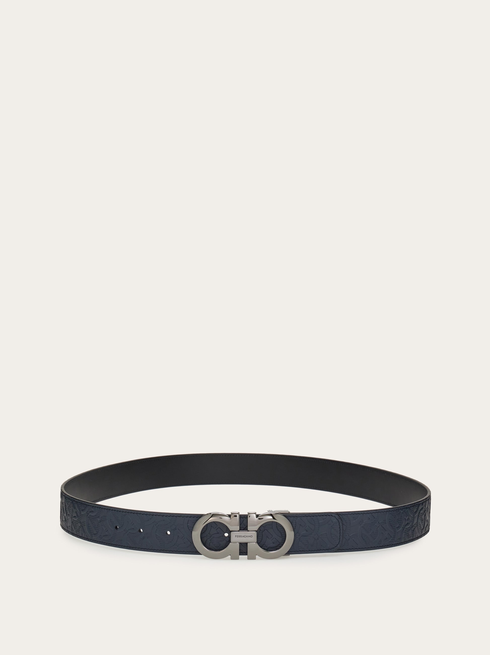Reversible and adjustable Gancini belt - 3