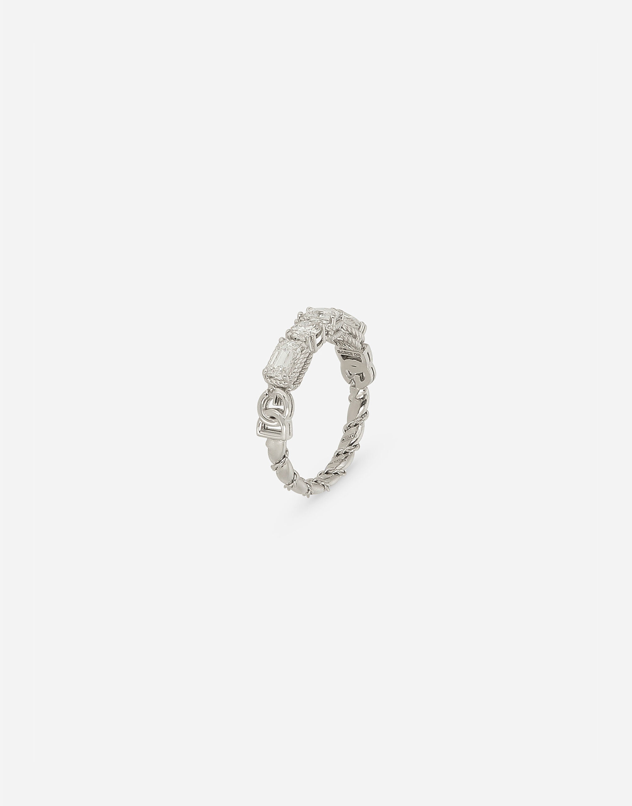 Easy Diamond ring in white gold 18Kt and diamonds - 3