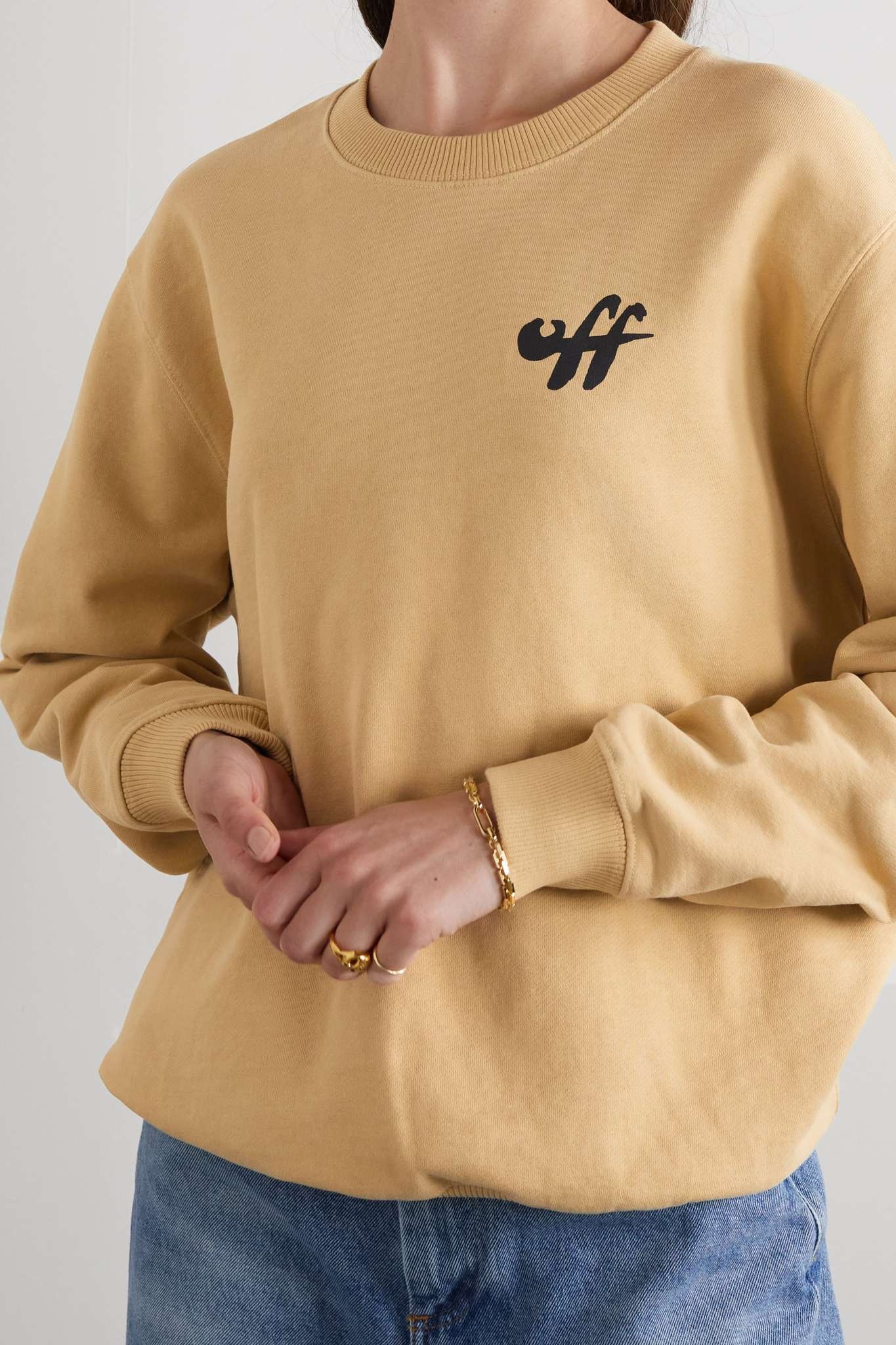 Printed cotton-jersey sweatshirt - 3