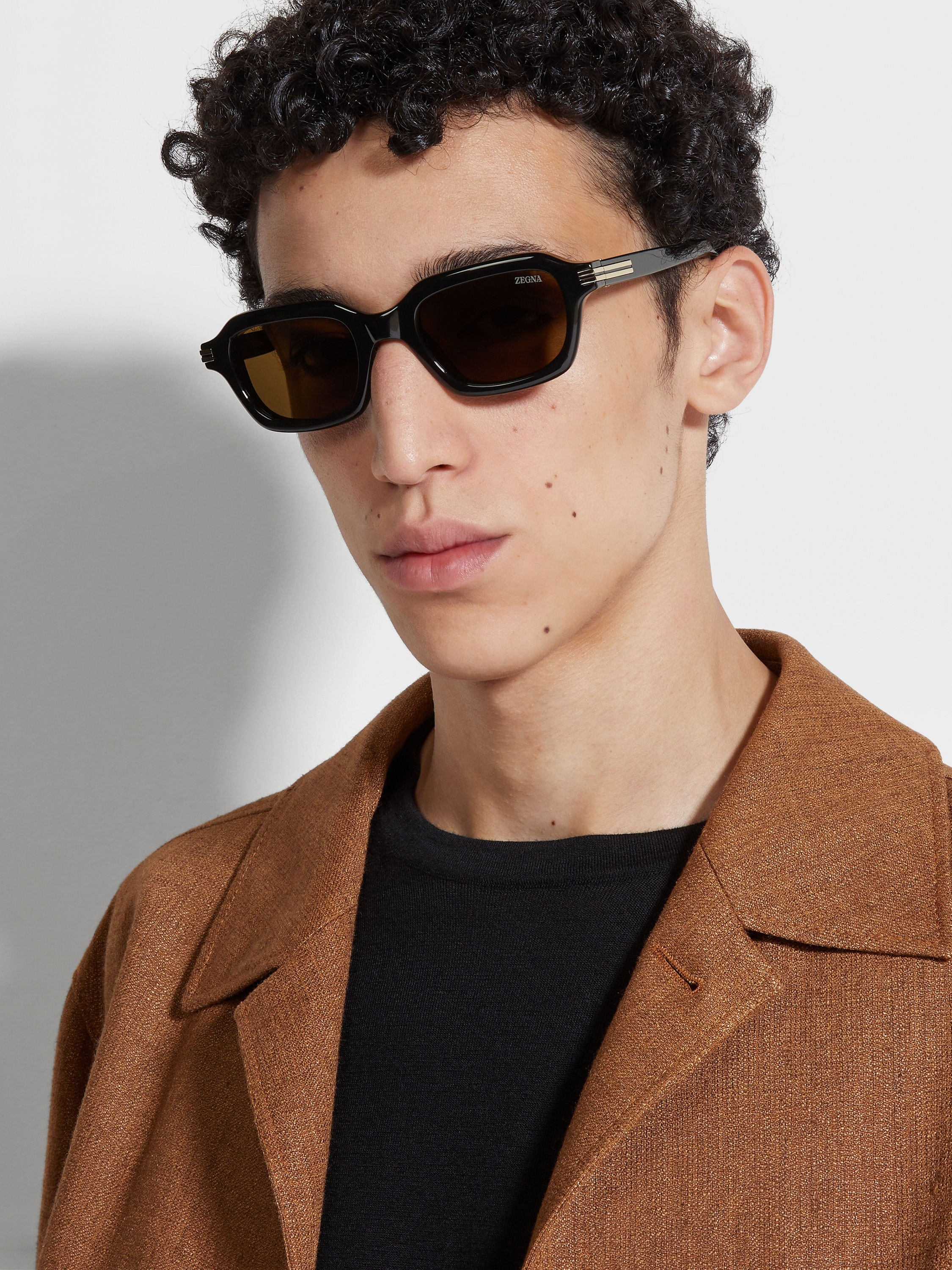 BLACK AND HAVANA ACETATE SUNGLASSES - 4