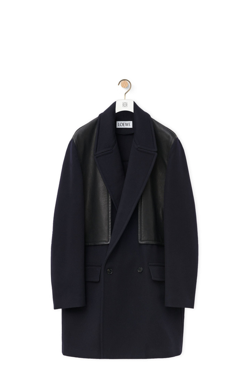 Peacoat in wool and cashmere 1
