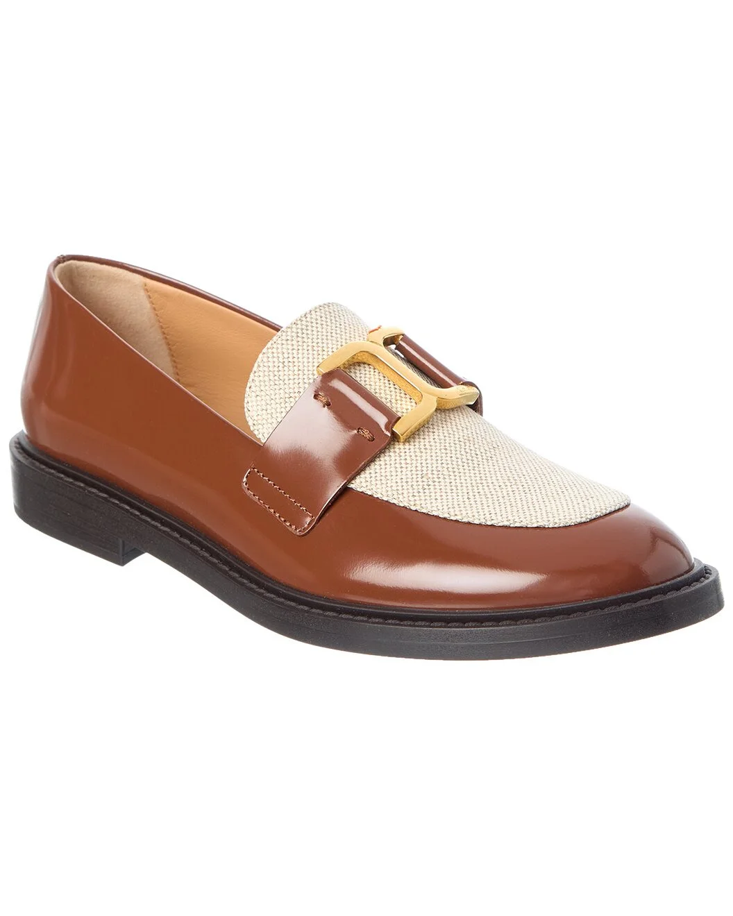 Chloé Marcie Canvas & Leather Loafer - 1
