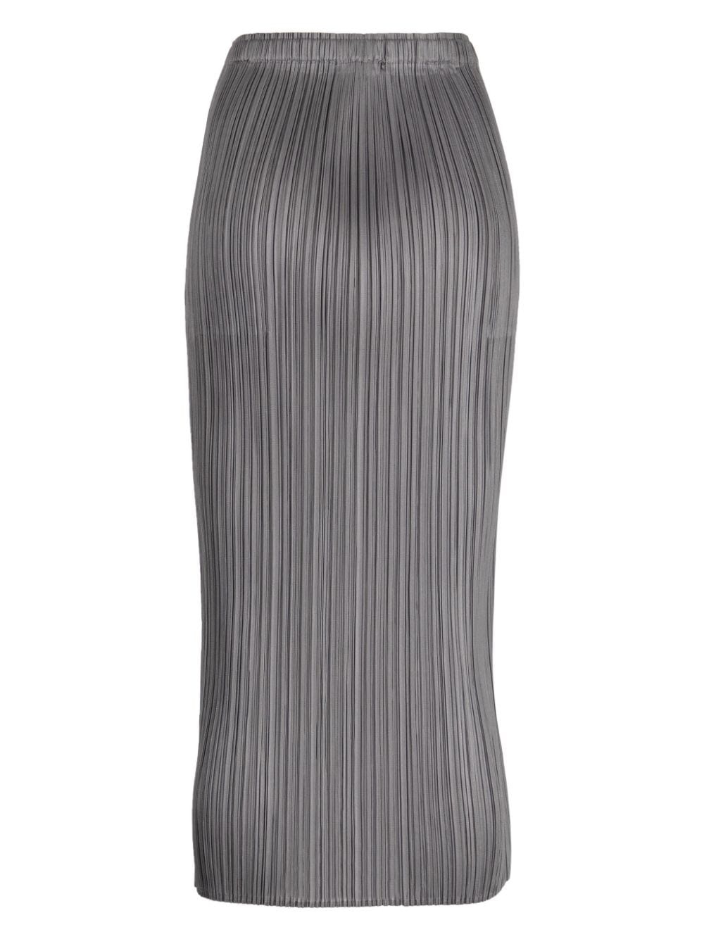 plissÃ© high-waist midi skirt - 2