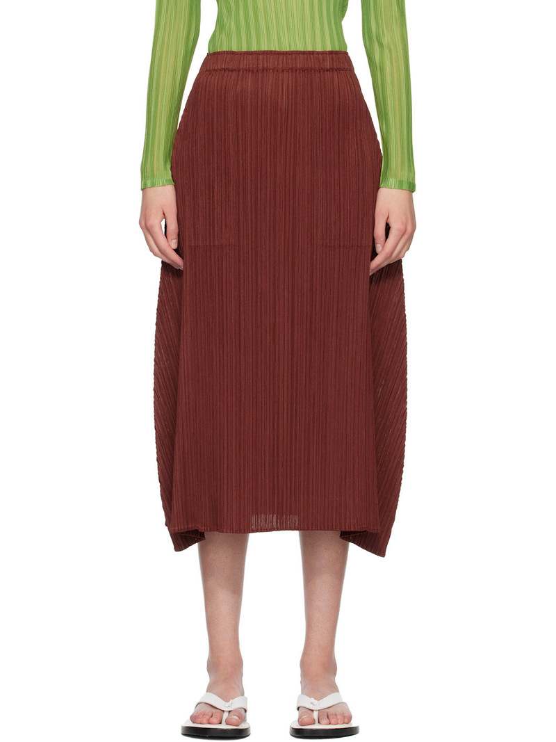 Burgundy Monthly Colors October Maxi Skirt 1