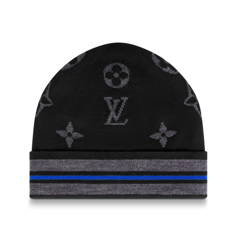 Monogram Stripy Beanie 1