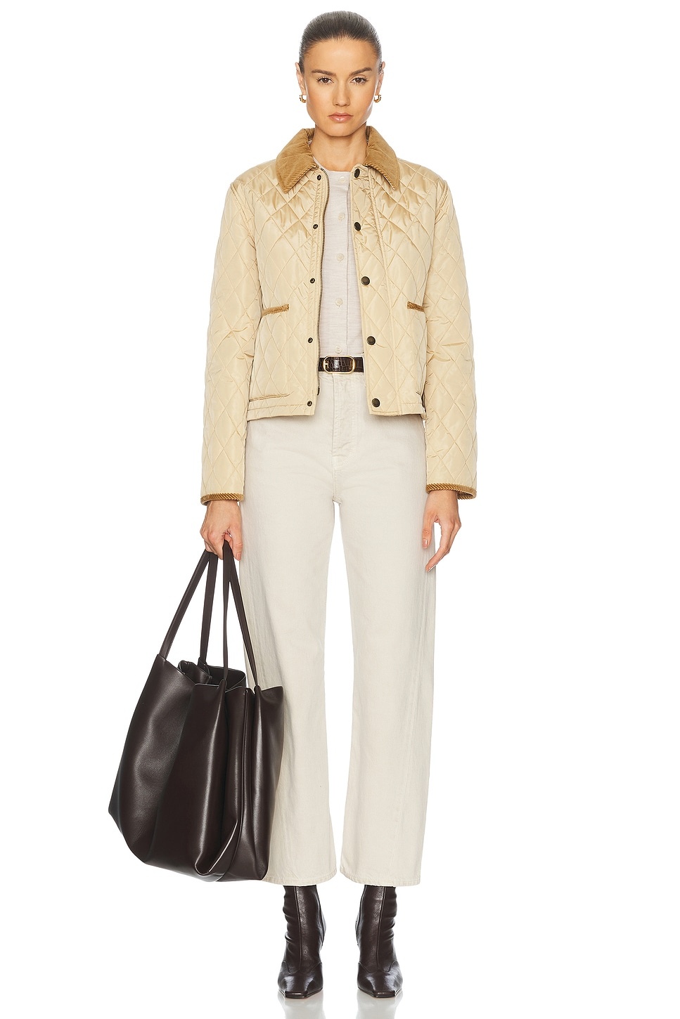 Cropped Quilted Jacket - 5
