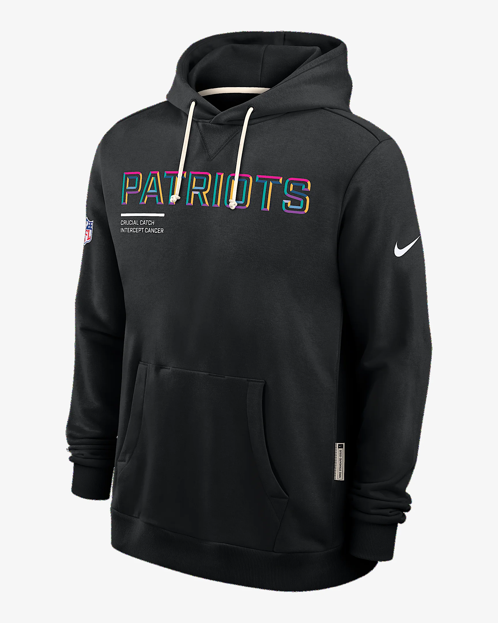 New England Patriots Crucial Catch Sideline Men's Nike Dri-FIT NFL Pullover Hoodie - 1