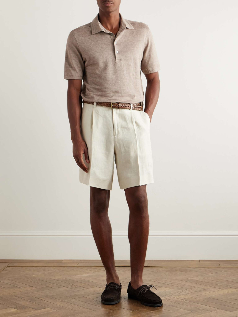 ZEGNA Linen Polo Shirt outlook