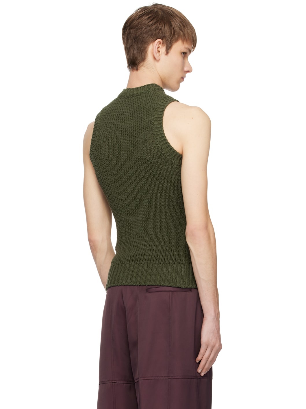 Green Crewneck Tank Top - 3