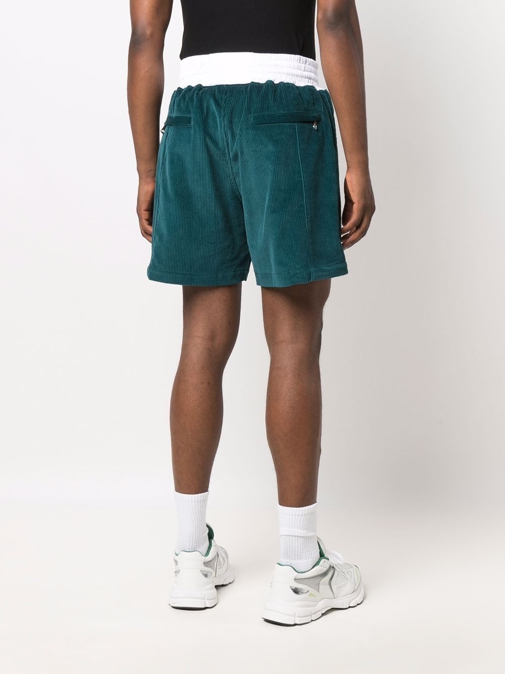 corduroy logo shorts - 4