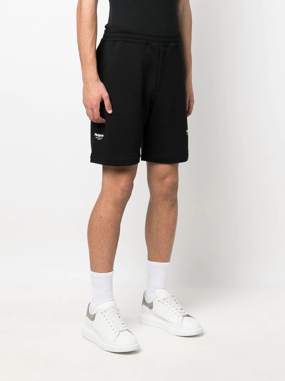 embroidered logo track shorts - 3