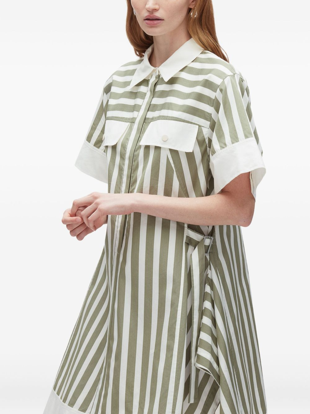 striped shirt dress - 5
