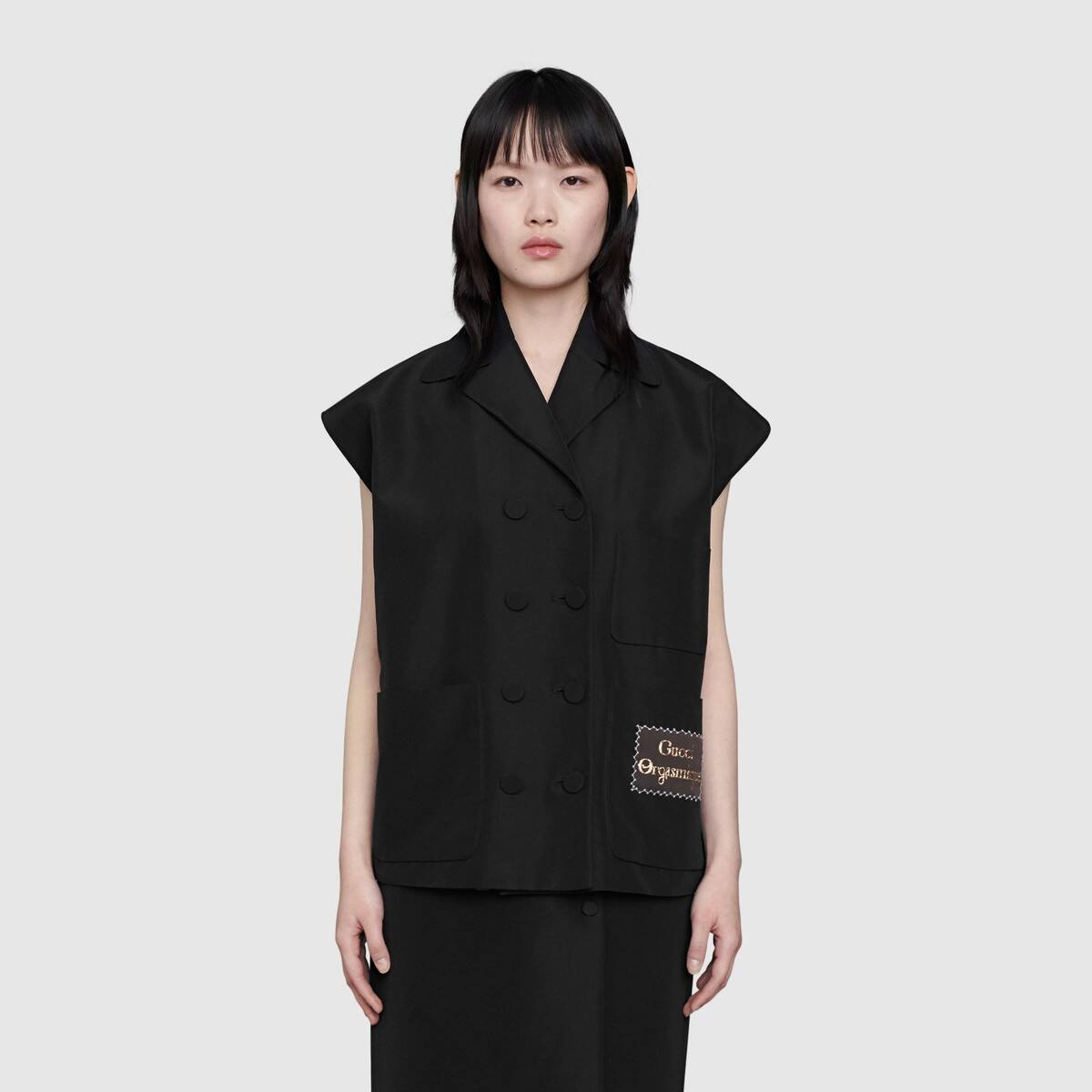 Faille oversize vest with Gucci Orgasmique - 3