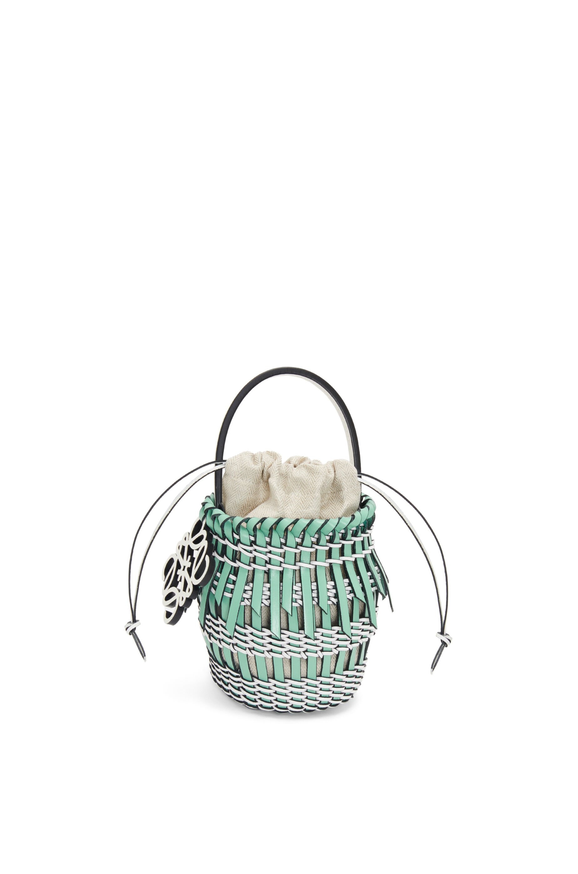 Small Fringe Bucket bag in calfskin - 3