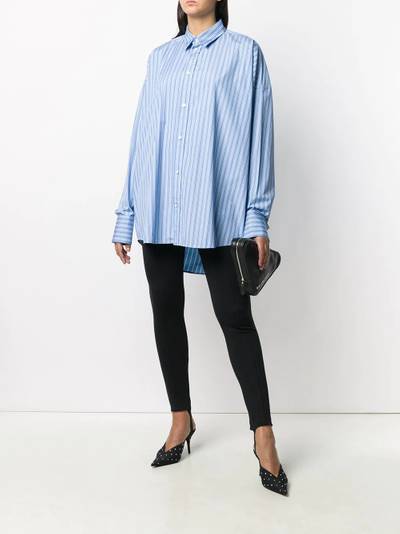 BALENCIAGA oversized striped shirt outlook