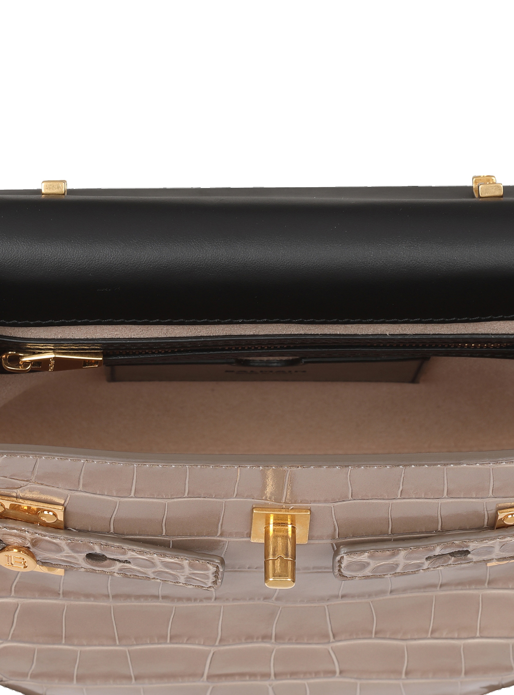 Crocodile-embossed leather B-Buzz 23 bag - 6