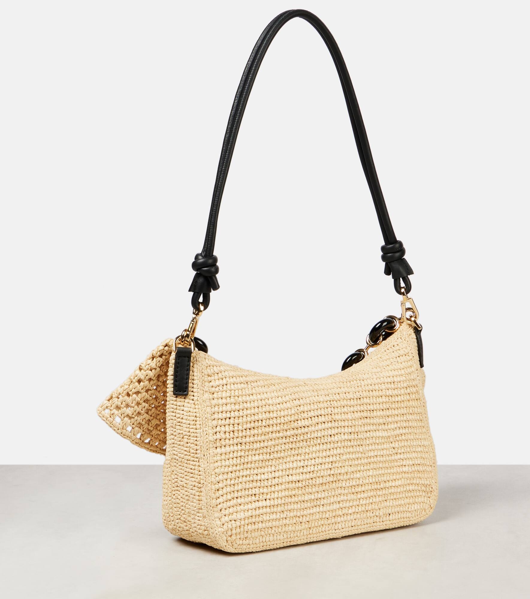 Paula's Ibiza raffia shoulder bag - 4