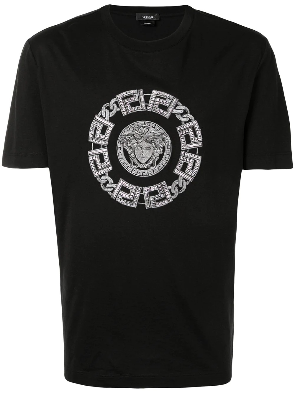 Medusa embroidered T-shirt - 1