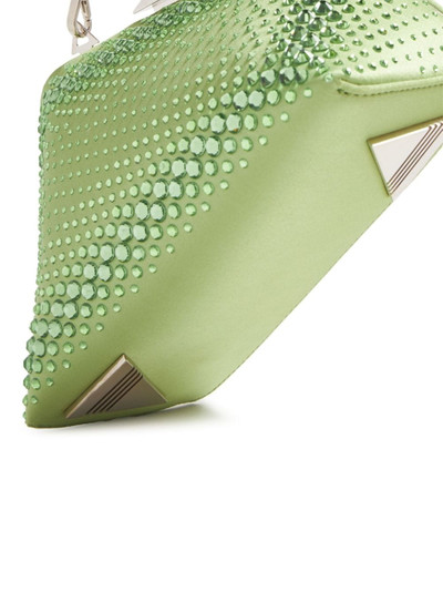 THE ATTICO Midnight crystal-embellished clutch bag outlook