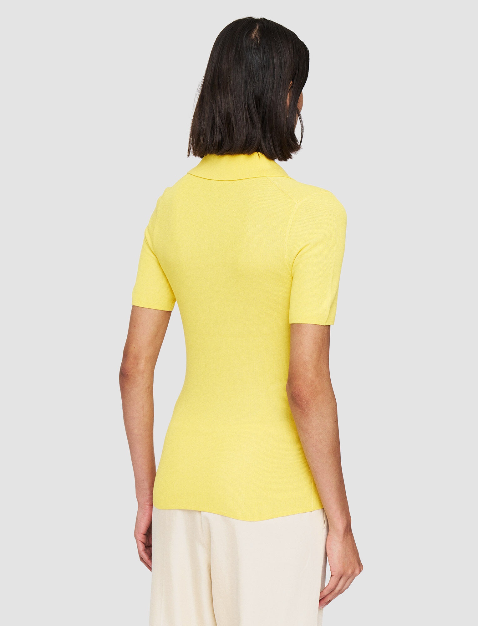 Plated Knit Polo Top - 4