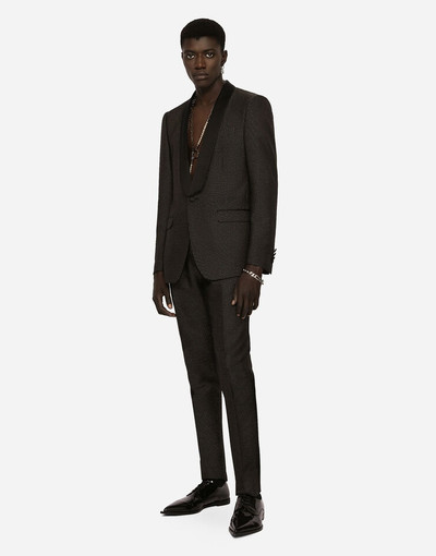 Dolce & Gabbana Stretch wool Martini-fit tuxedo suit outlook