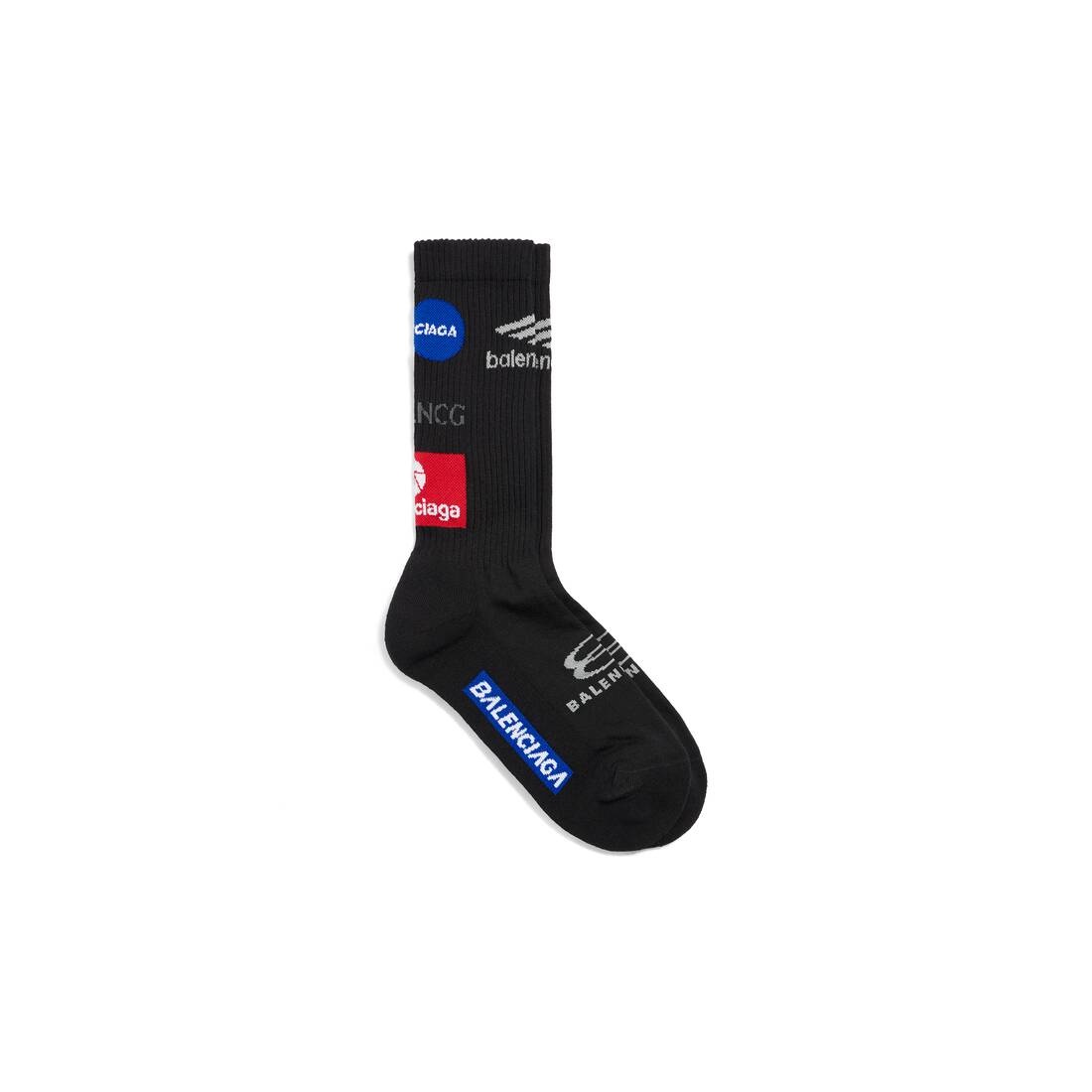 Men's Top League Socks in Black - 1
