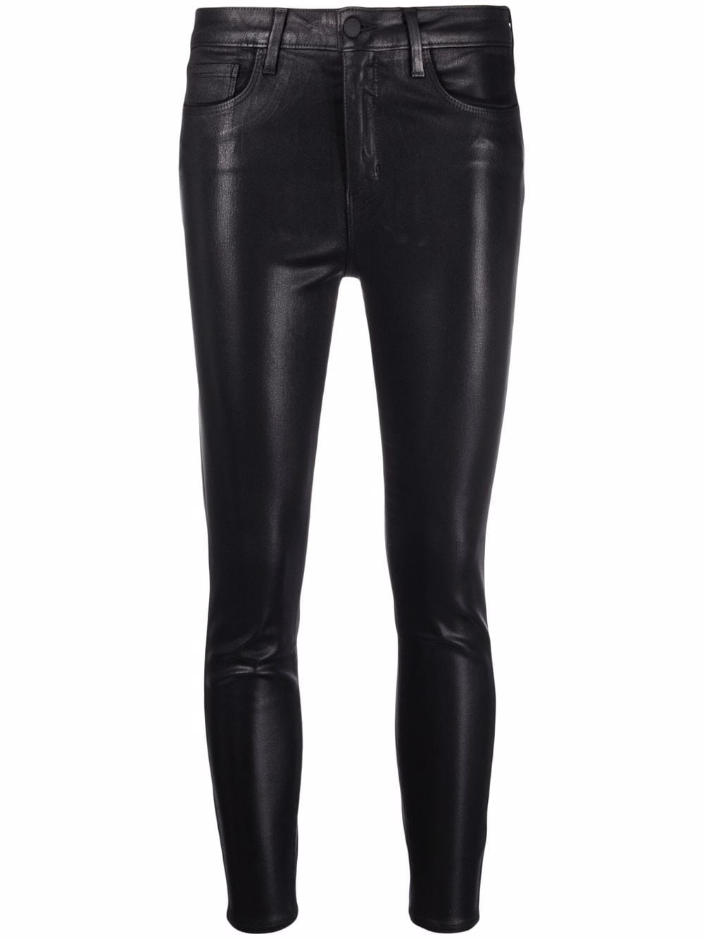 coated skinny trousers - 1