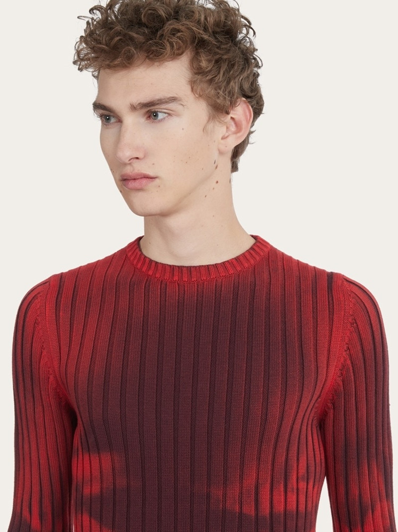 DENIM PRINT SWEATER 4