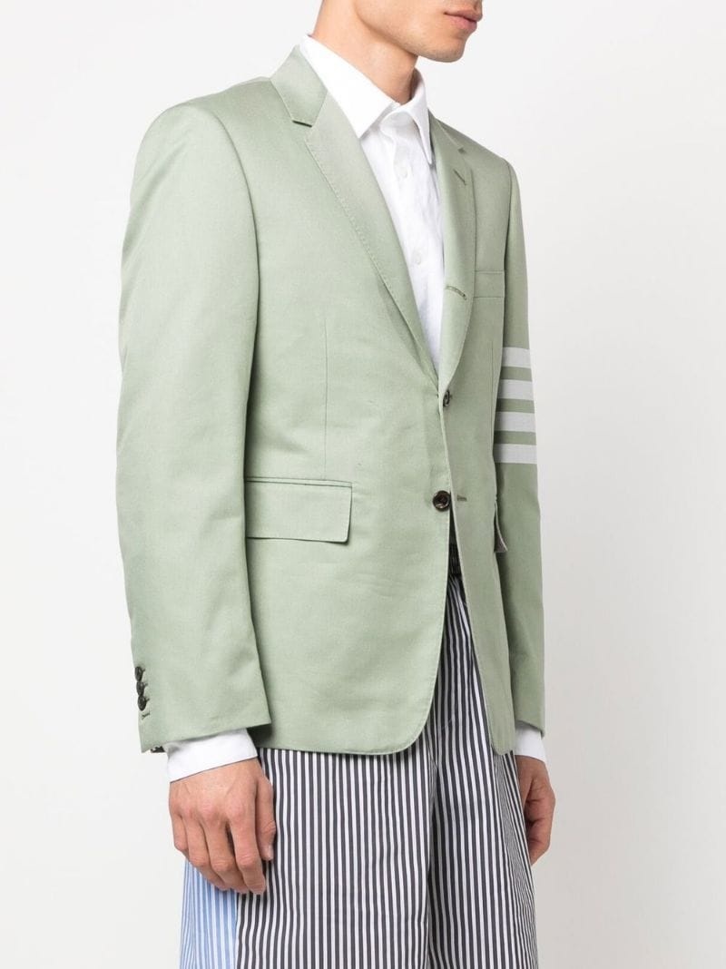 4-Bar stripe single-breasted blazer - 3