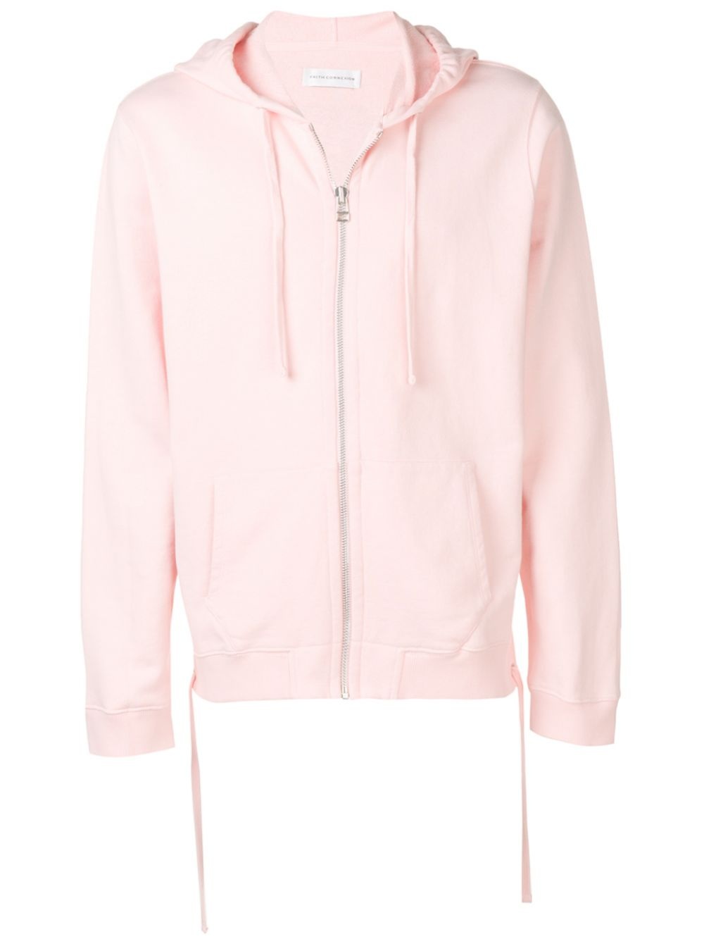 back print zip hoodie - 1