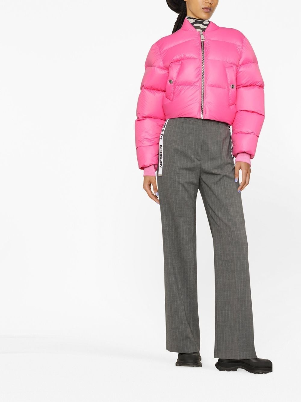 cropped puffer jacket - 2