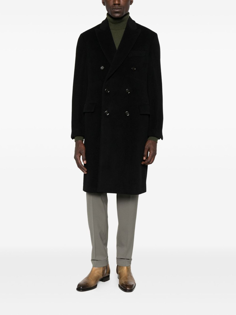 LARDINI double-breasted wool coat outlook