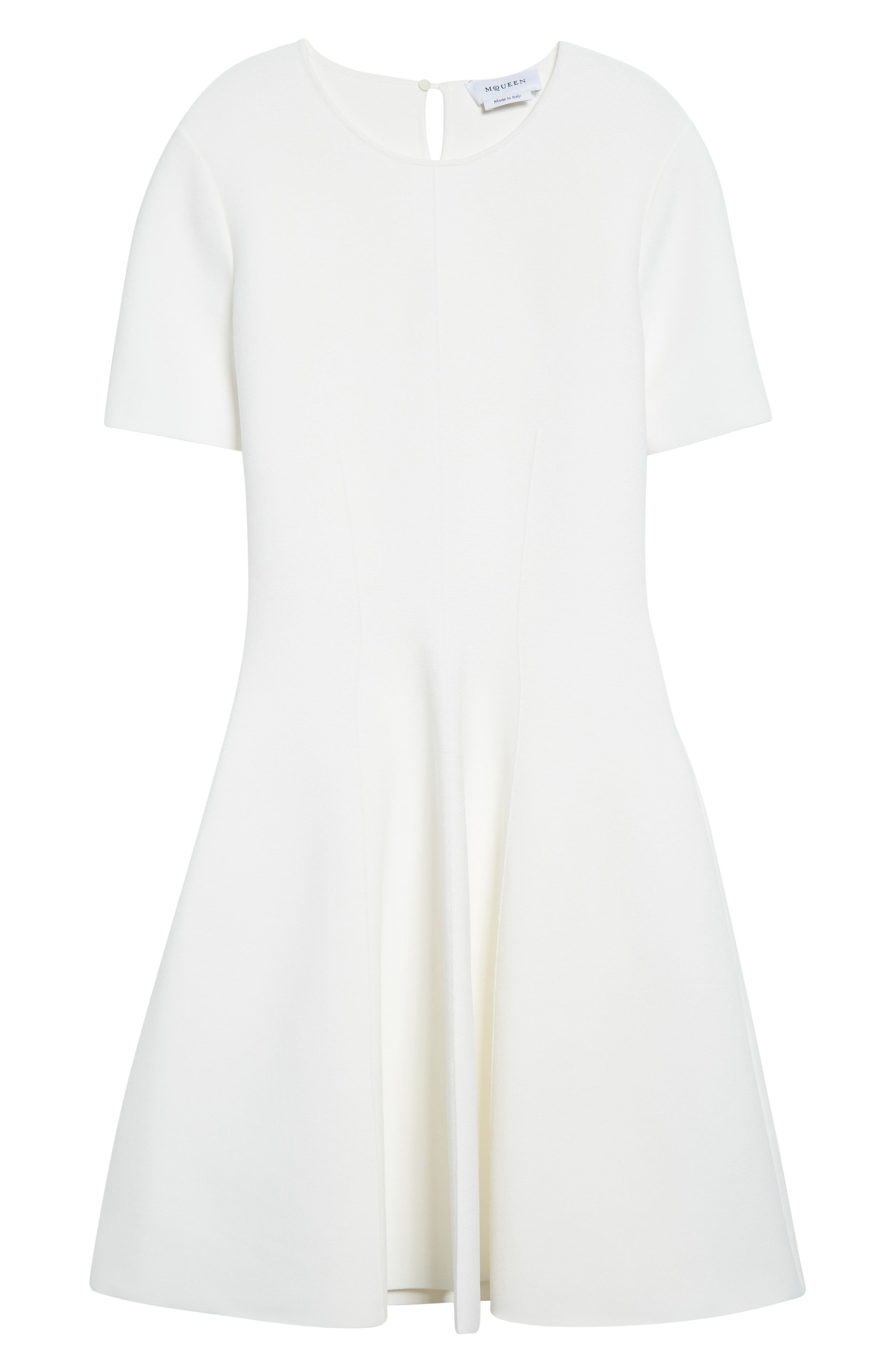 McQueen Jersey Fit & Flare Dress in Ivory at Nordstrom - 5
