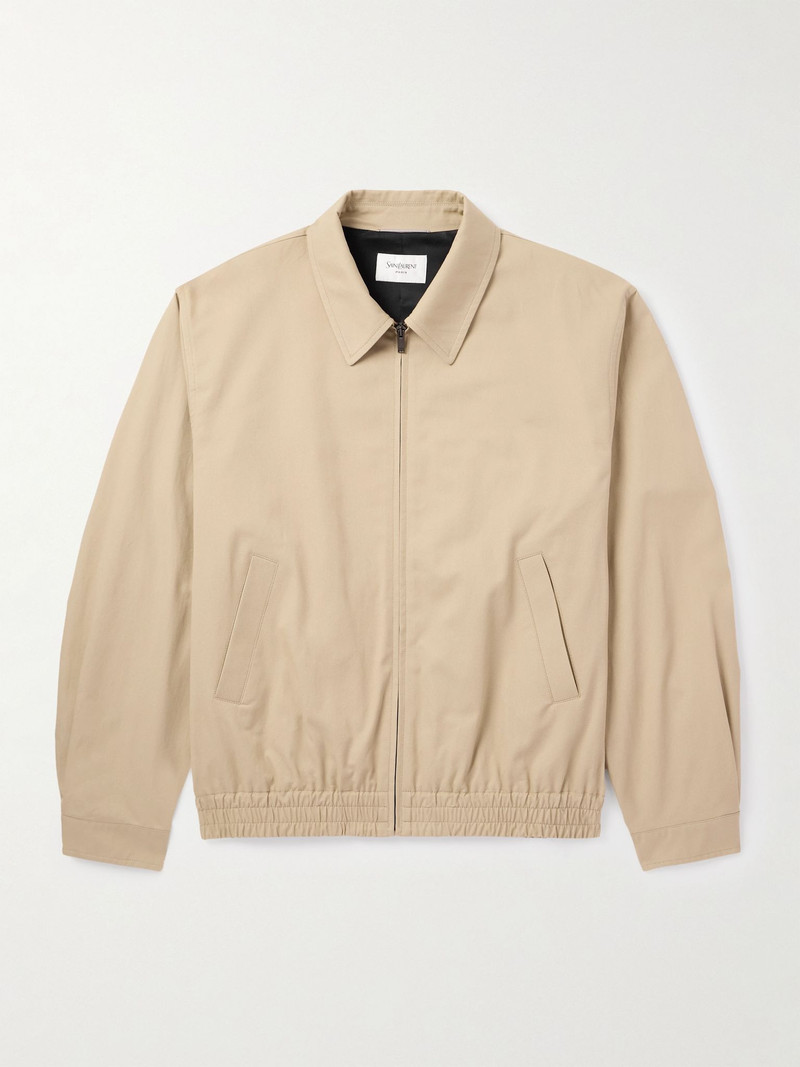 Cotton-Twill Overshirt Beige 1