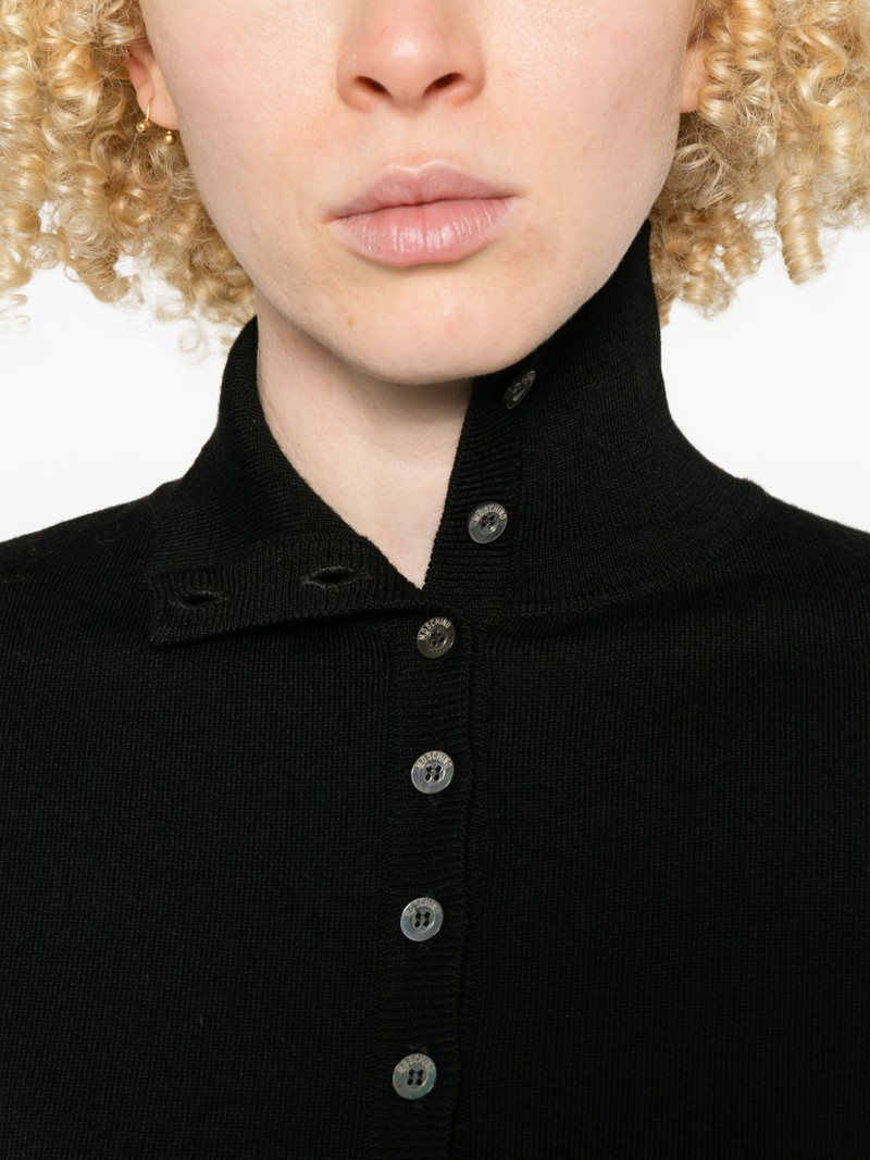 buttoned turtleneck cardigan 5