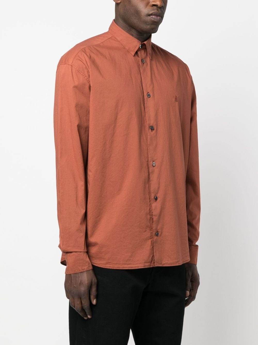 logo-embroidery long-sleeve shirt - 3
